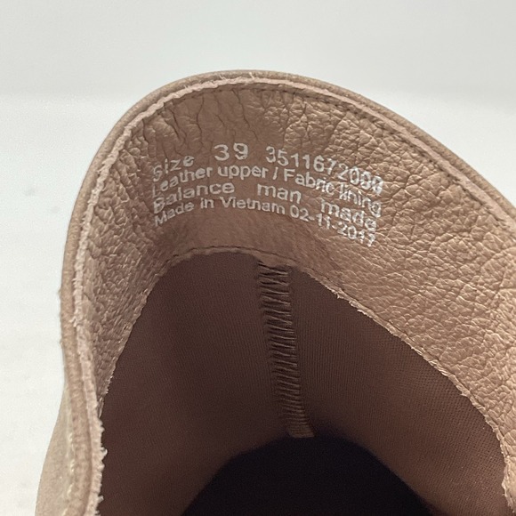 Dansko Ankle Boots Womens 39 US 8.5-9 Brown Leather Side Zip Marcia Booties Heel - Picture 8 of 12